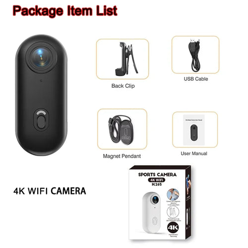 4K FHD 1080P Outdoor Sports Camera In Helmet Motorcycle Bike Sport Mini Filming Bicycle Action Body Cam And Video Recording - Color: UHD Pro 4K Black, Bundle: Add 32GB Card
